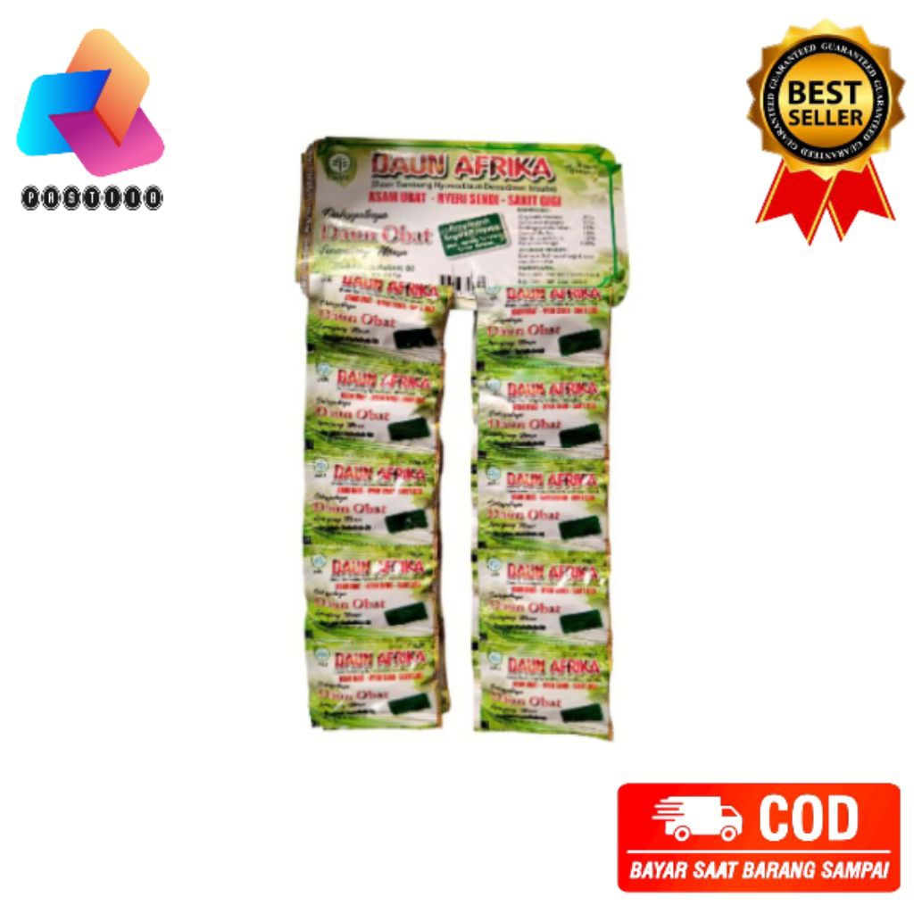 DAUN AFRIKA KAPSUL Obat asam urat pegal linu kesemutan Jual per 10 Sachet