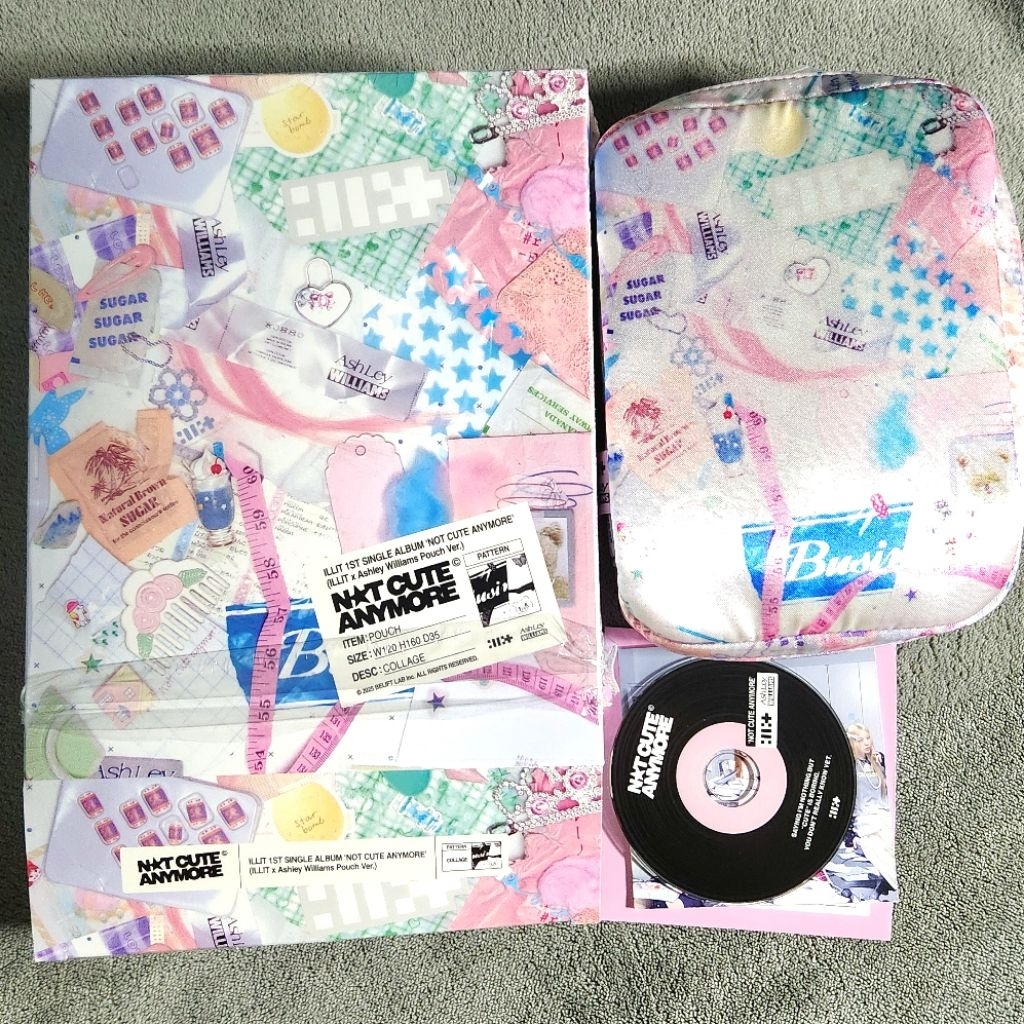 ILLIT Album Only - Official from Album Not Cute Anymore [Pouch Pink ver.] Moka Iroha Minju Wonhee Yu