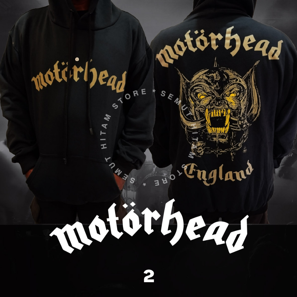 Sweater Hoodie MOTORHEAD ENGLAND Pullover Band Musik Metal Prapatan Rebel Heaven Hell