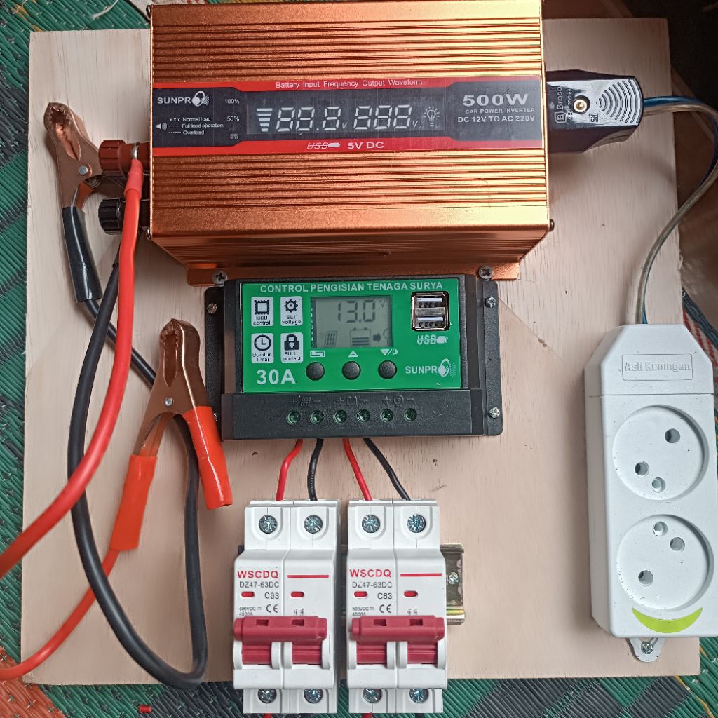 PLTS Lengkap Kit Modul Inverter 500 Watt