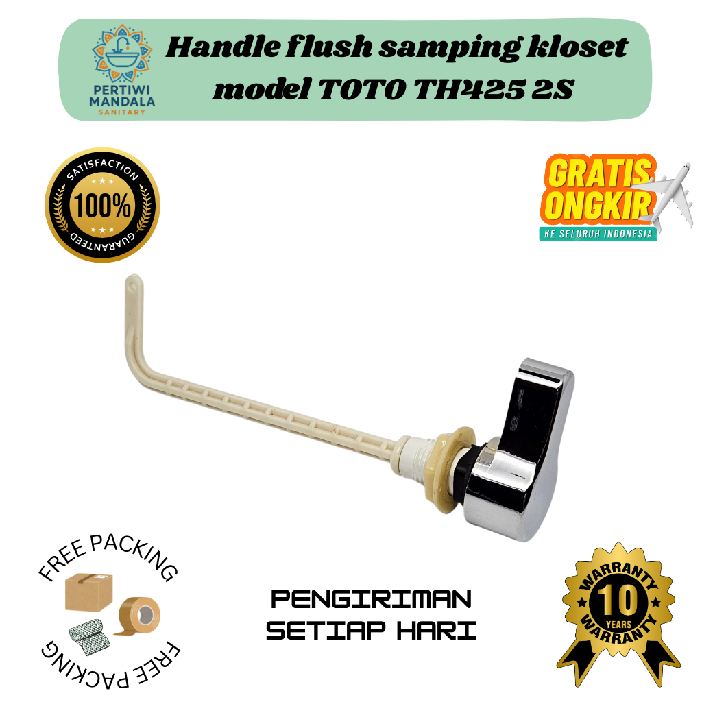 Handle Flush Samping Kloset Duduk TH425 2S – Tahan Lama & Anti Karat, Mudah Digunakan // Flush / tom