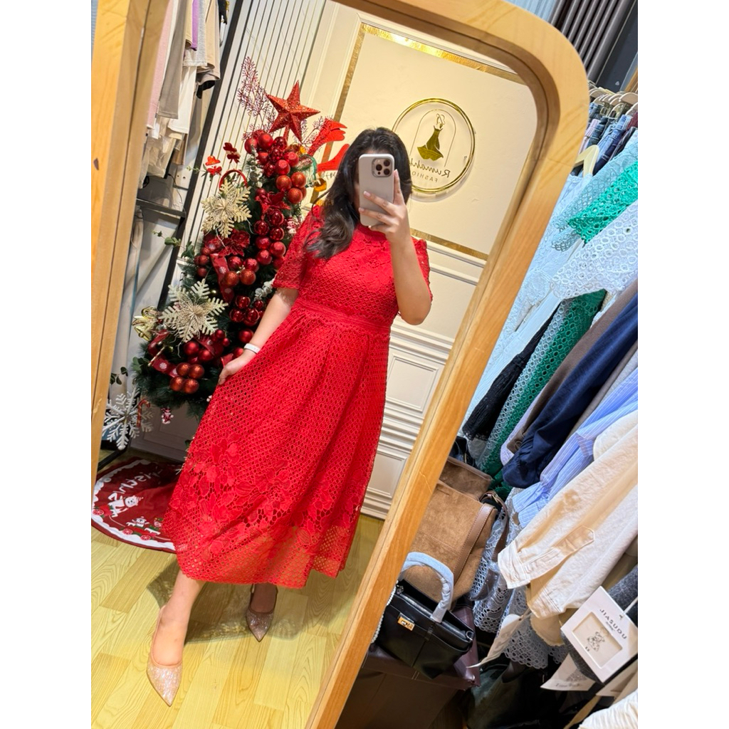 Dress Natal Dress brokat BKK Dress premium natal