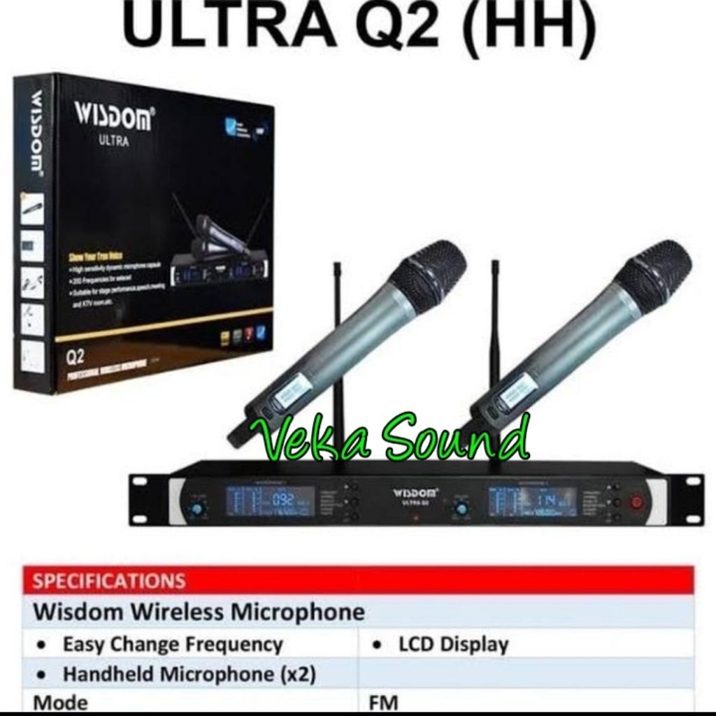 Mic Wireless Wisdom Q2 Handheld  Multi Channel Original