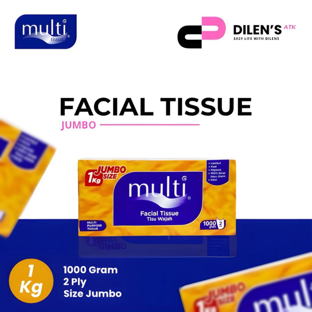 Tisu Wajah MULTI 1000gram / 2Ply