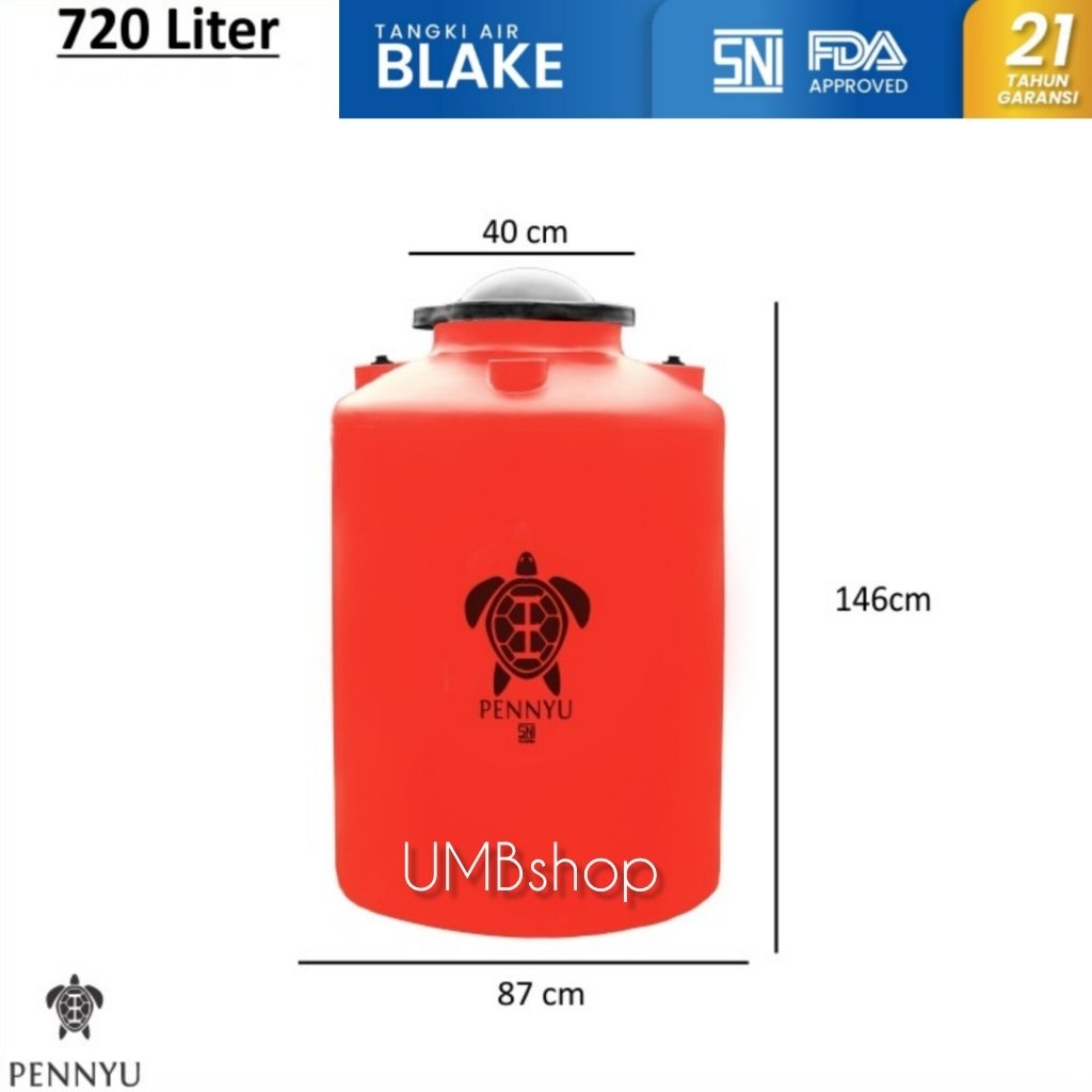TANGKI AIR PENNYU/TANDON PENNYU BLAKE (3 LAPIS) 720 LITER