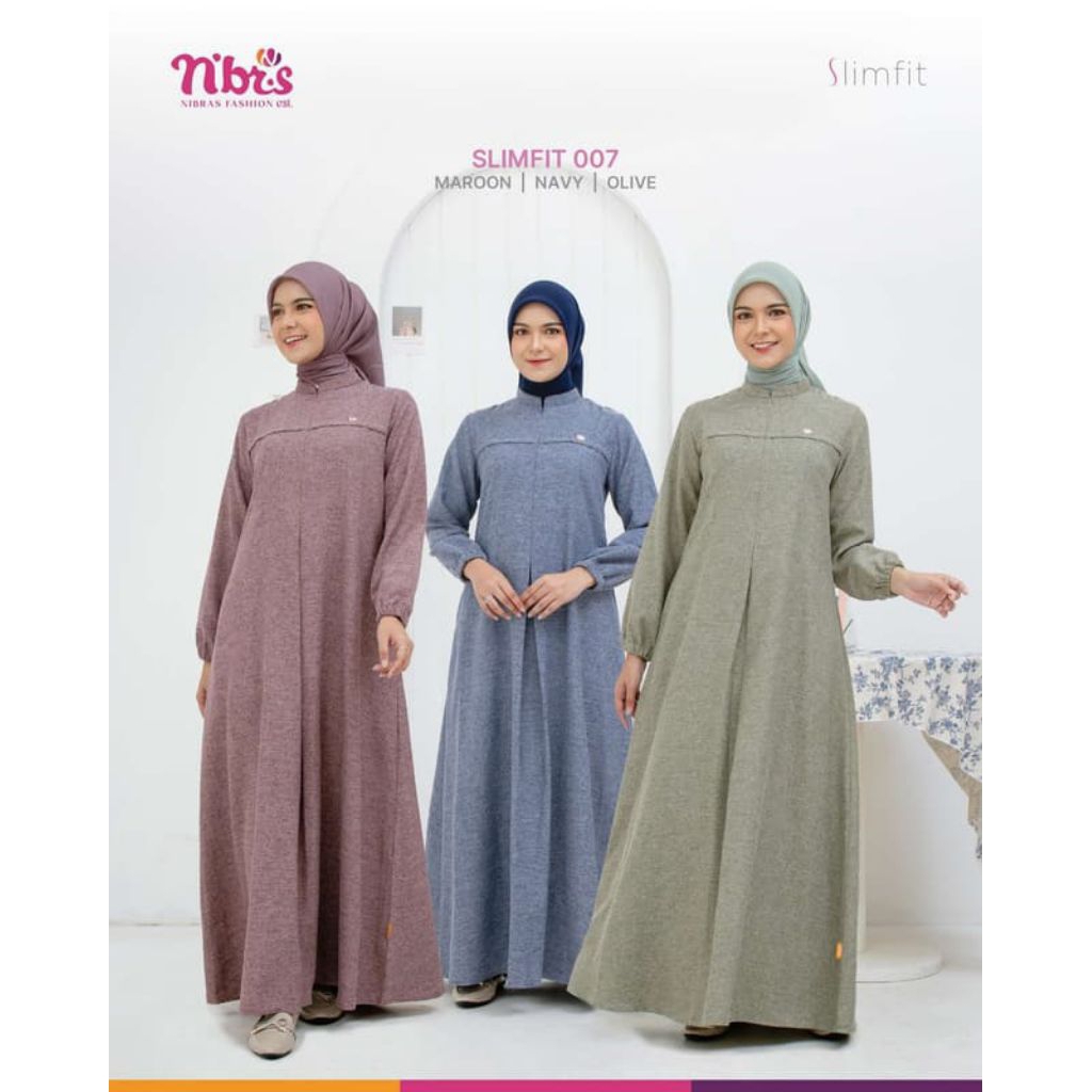 NIBRAS SLIM FIT 007|| BY NIBRAS || GAMIS WANITA TERBARU||
