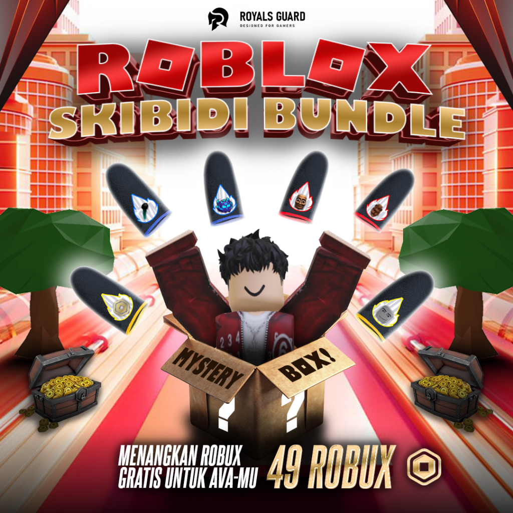 [Roblox Skibidi Bundle] Royals Touch Classic Edisi Logo Roblox - Menangkan Robux Dalam Setiap Pembel