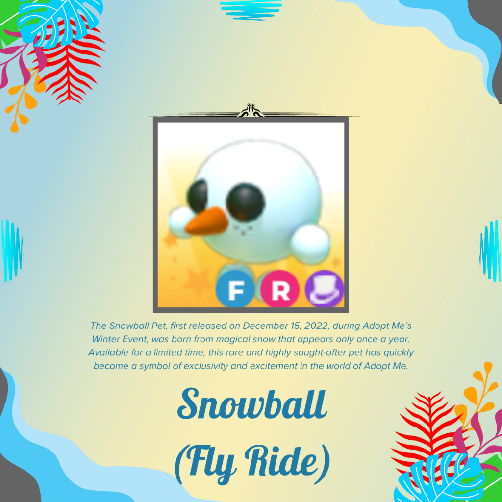 Adopt Me Fly Ride Snowball - AdoptMe FR Snowball