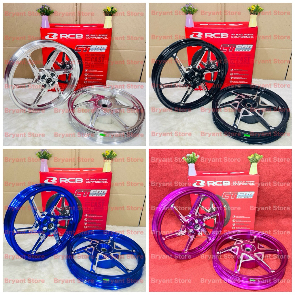 VELG RCB RACING ORIGINAL CT600 185x14 215x14 AEROX OLD AEROX NEW MIO SPORTY J SMILE M3 XEON GEAR XRI