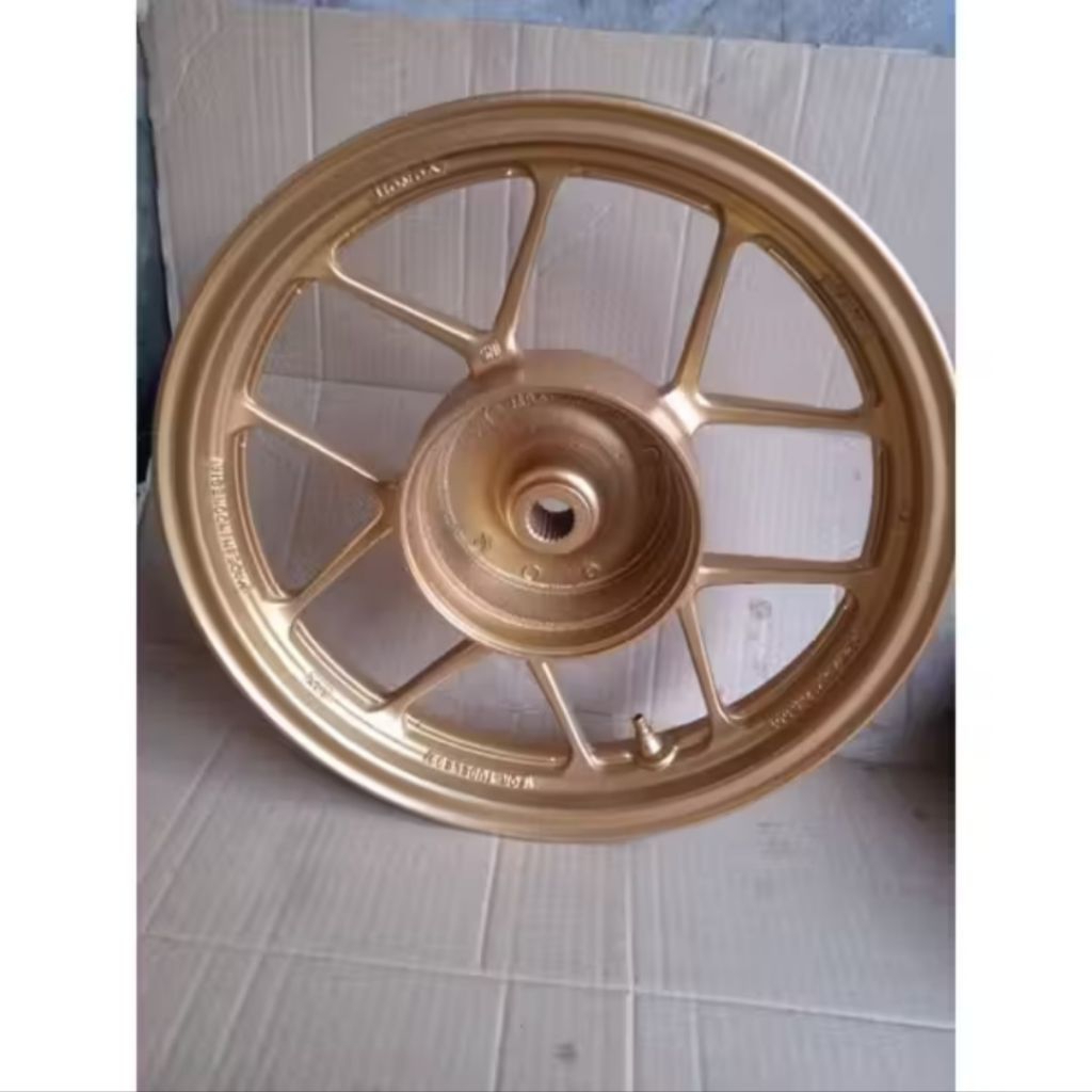PELEK VELG RODA BELAKANG MOTOR HONDA VARIO 125 NEW / 150 OLD WARNA GOLD ORIGINAL COPOTAN