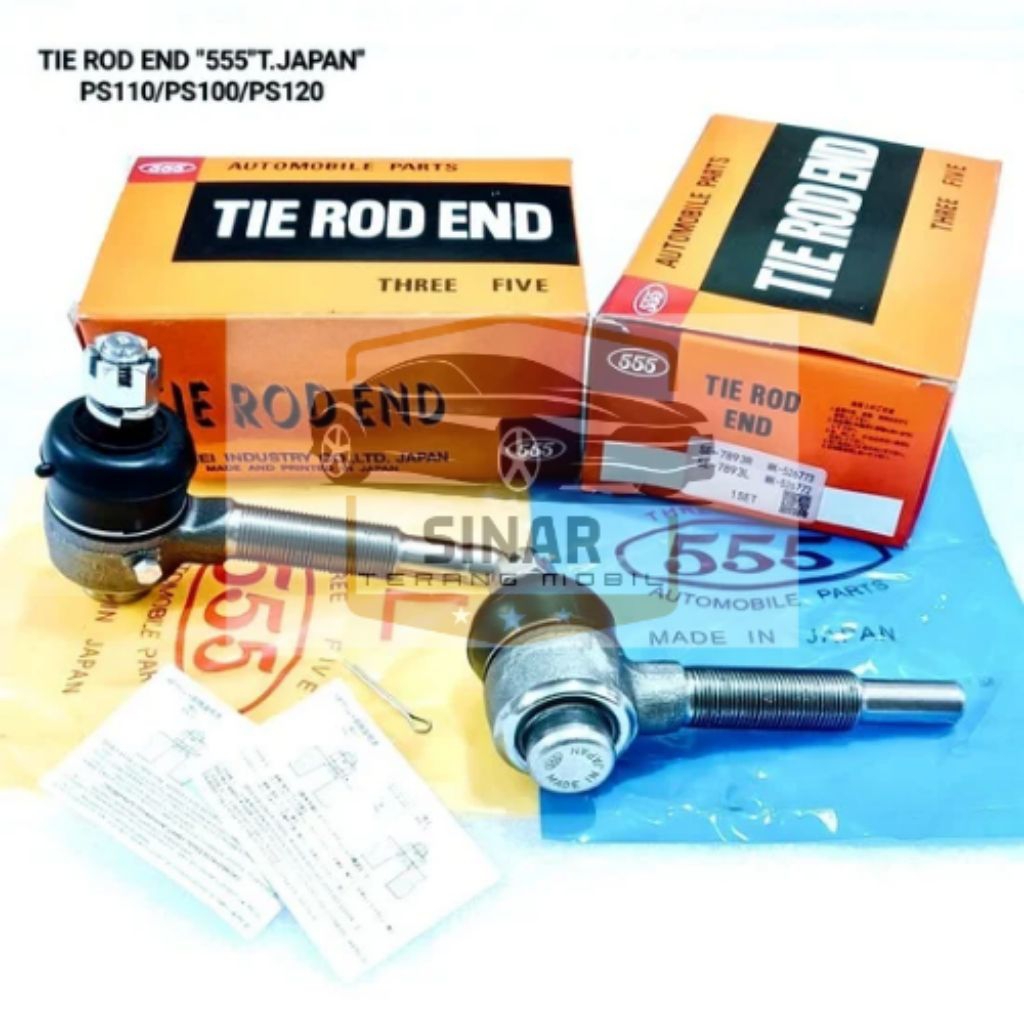 TIE ROD END LONG TIEROD COLD DIESEL PS100 NEW / PS110 /PS120 TURBO CANTER ORIGINAL 555 JAPAN 1SET