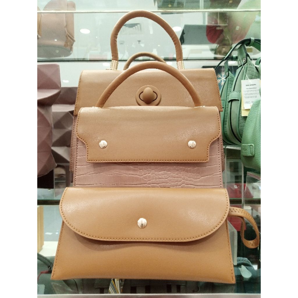 BELLEZA TAS PREMIUM BAHAN KULIT PAKET HEMAT BELI 1 DAPAT 3 TAS