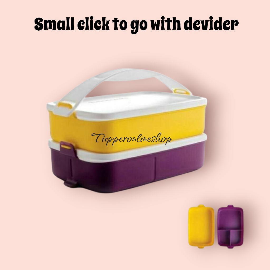 Small click to go tupperware / rantang tupperware susun 2