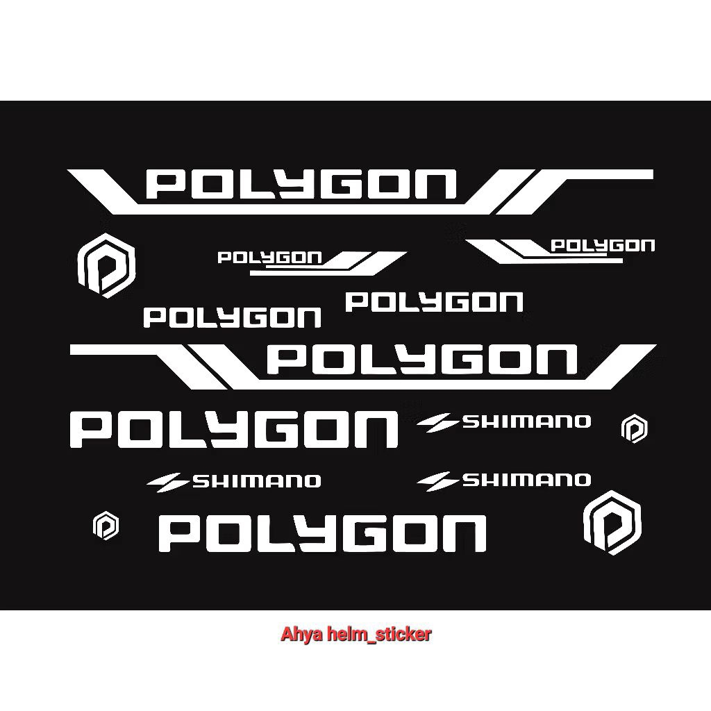 Cutting sticker sepeda POLYGON MTB