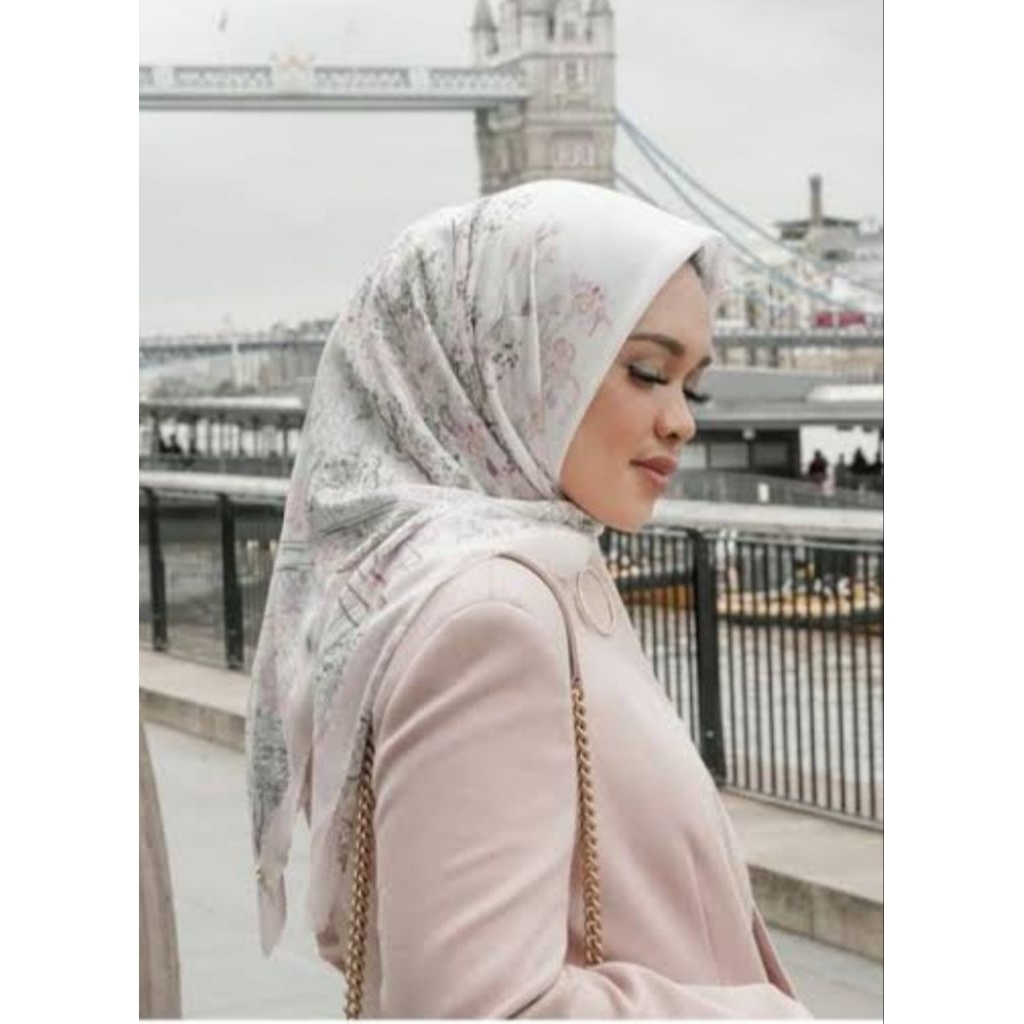 Buttonscarves As Is British 1.0 Parisian 2.0 Monogram Scramble Sofya