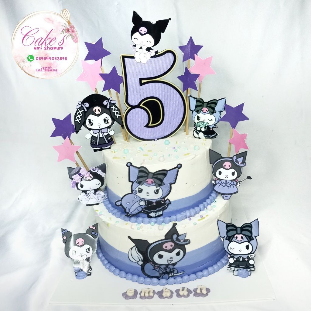 kue ulang tahun kuromi tingkat  kue ulang tahun anak perempuan kue ulang tahun cipondoh tangerang