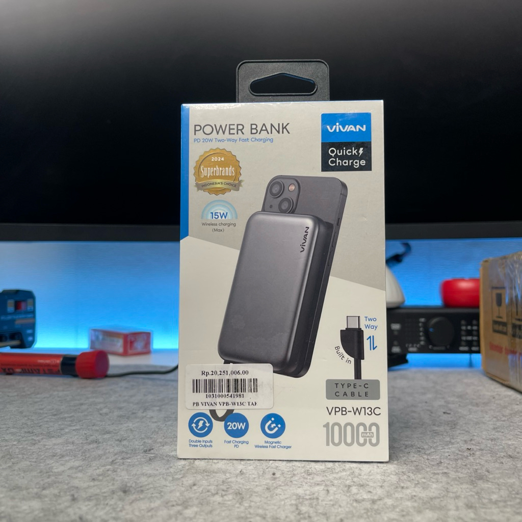 powerbank vivan 10000mah magsafe