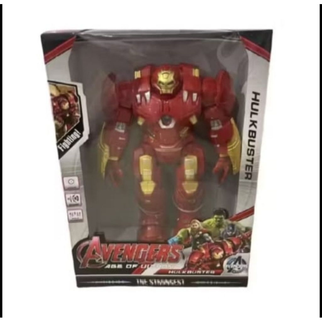 Mainan anak robot Ironman Hulk buster besar bisa jalan sendiri keren murah robot Hulk buster Avenger