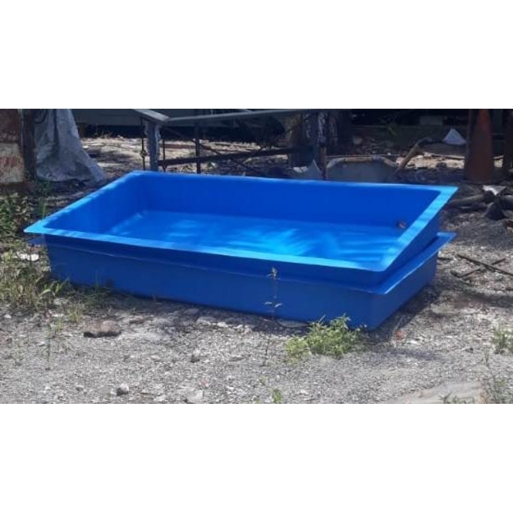Bak Fiber Ukuran 200 x 100 x 30 / Bak Fiber Glass / Bak Fiberglass / Bak Ikan / Kolam Ikan / Bak Pen