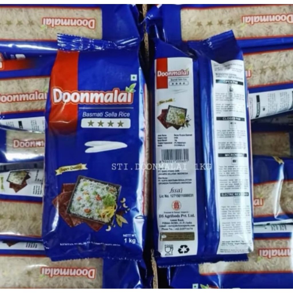 Beras Basmati+ Bumbu Kebuli Merk Doonmalai Kemasan 1kg