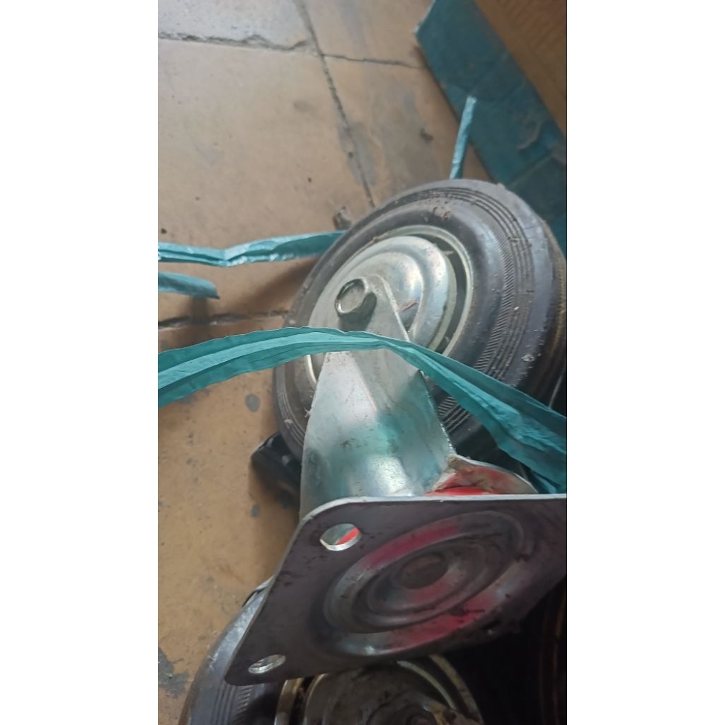 harga obral roda troli karet no 6