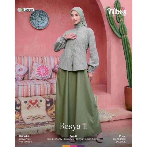 Promo Gamis Nibras Resya 11 adem gamis remaja