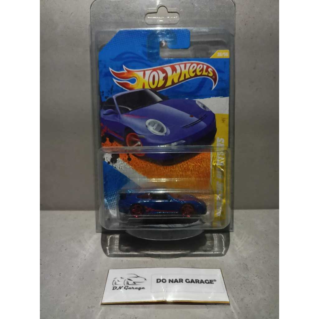 Hotwheels Regular 2011 HW Premiere  – Porsche 911 GT3 RS (Biru / Blue)