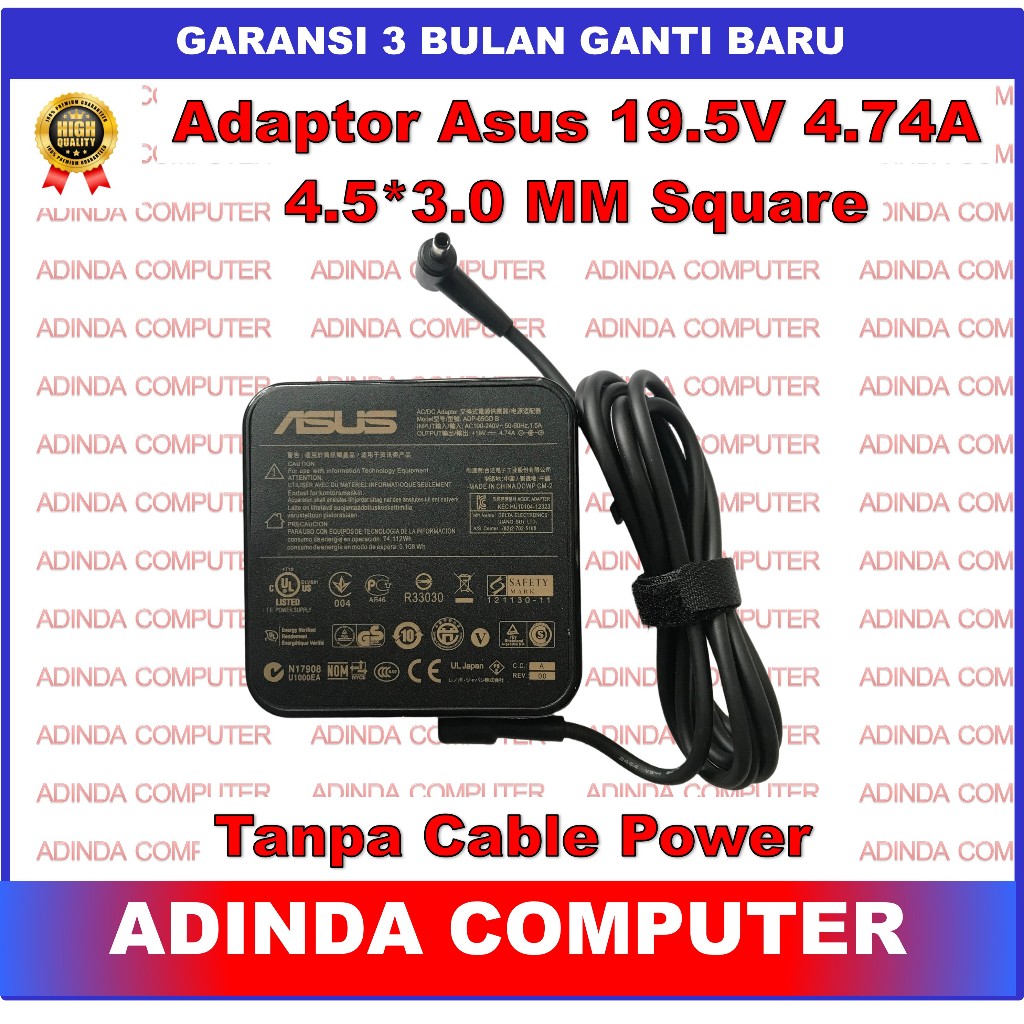 Adaptor Charger Asus VivoBook Pro 14X Oled M1403 M1403Q M1403QA 90W