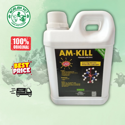 AMKILL 1 LITER AM KILL - Penghilang Bau Amonia Ayam Broiler Petelur Bebek Puyuh