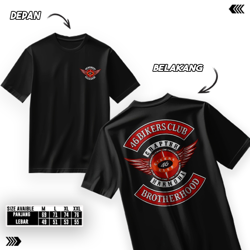 Kaos Brotherhood Indonesia Pria Wanita Cotton