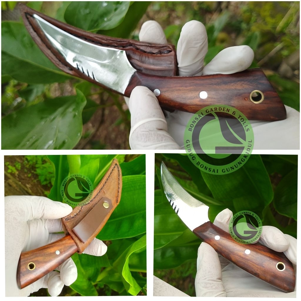 Pisau grafting okulasi BAJA HSS , pisau cangkok TAJAM bahan baja putih