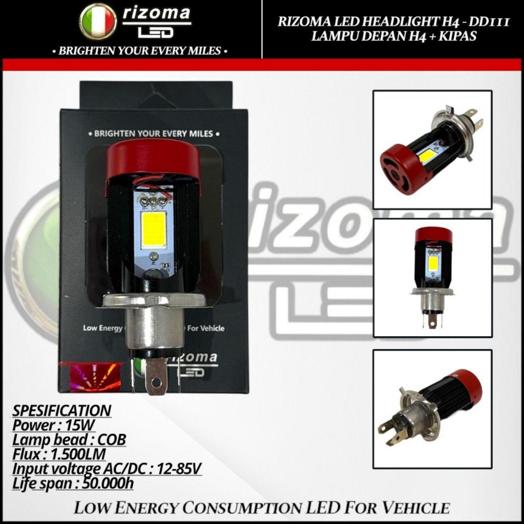 Lampu Depan H4 Kipas Bohlam Led H4 COB CHIPS Premium Vixion Byson Verza Lama Dll Type DD111 RIZOMA L