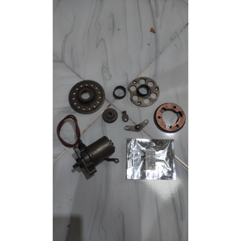 dobel stater set , stater elektrik set fiz r fullcluth sporty force1 alfa sigma