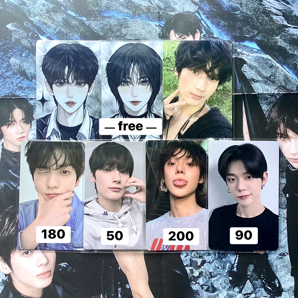 txt soobin yeonjun hueningkai yzy yizhiyu sanctuary love language luckydraw pob bene pc photocard