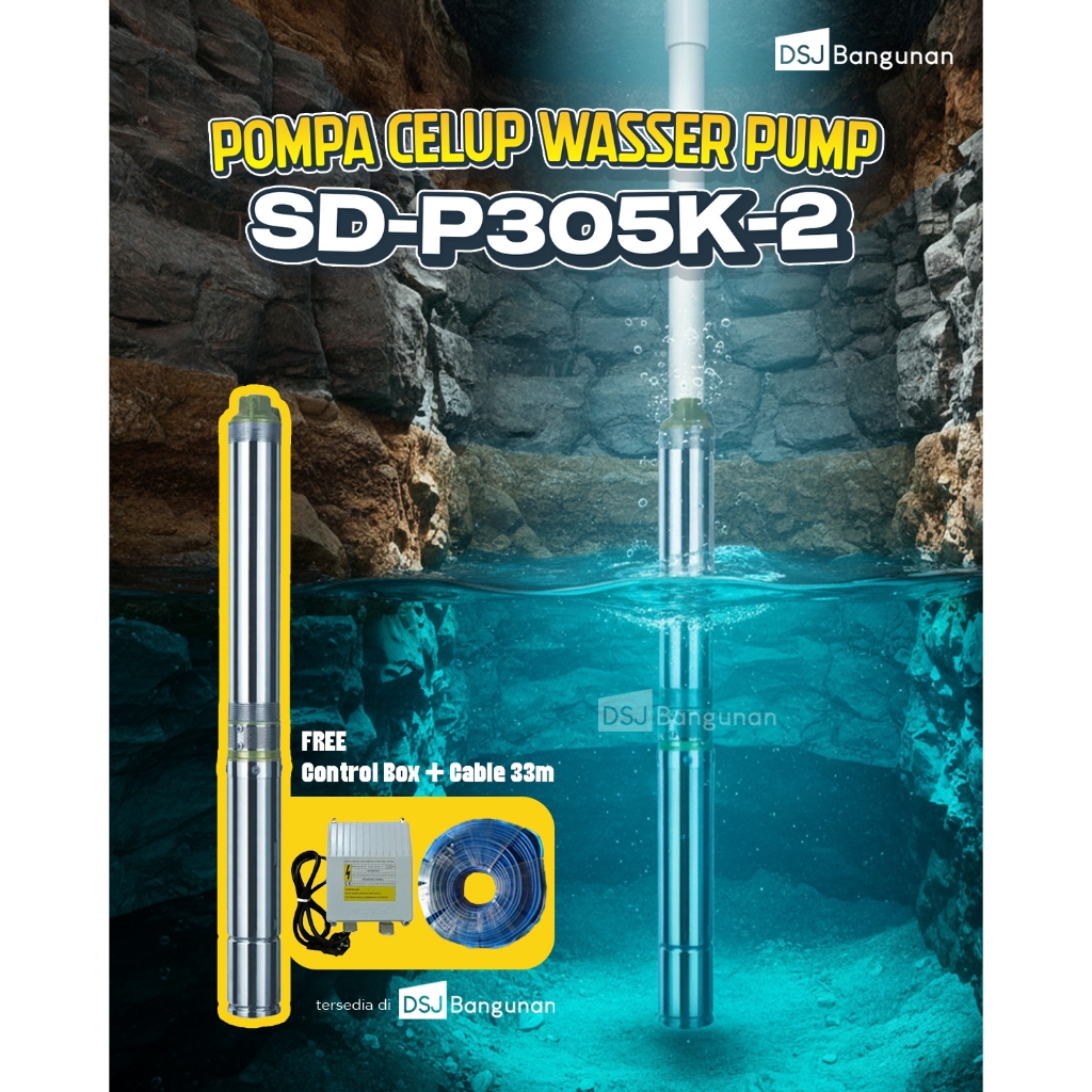 Wasser Pump SD P305K-2 Pompa Satelit Submersible Pump
