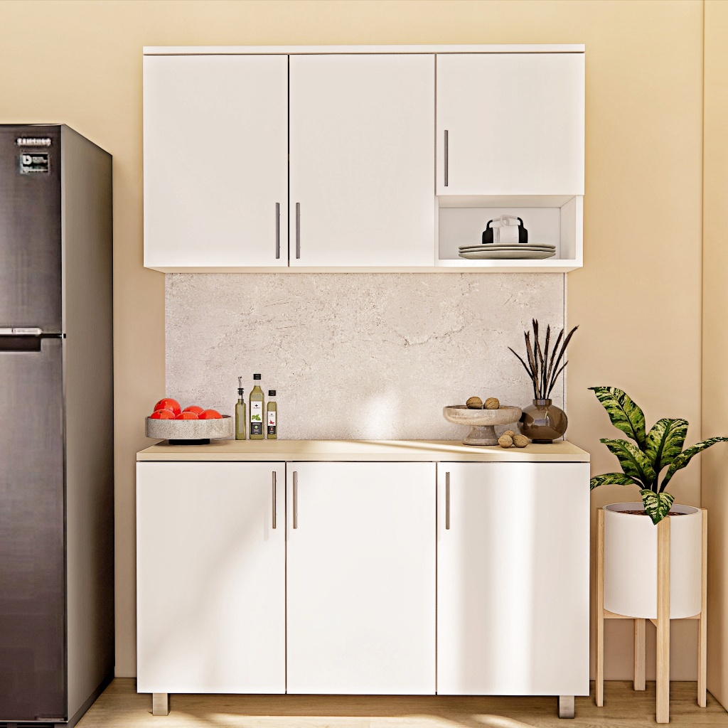KITCHEN SET ATAS MINIMALIS LEMARI GANTUNG RAK DAPUR LEMARI DAPUR KITCHEN SET MURAH RAK GANTUNG