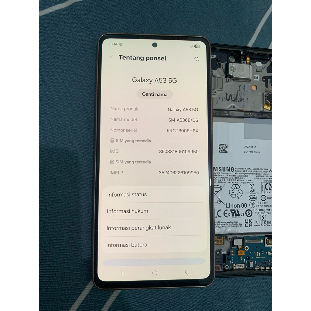 LCD SAMSUNG A53 5g Asli copotan