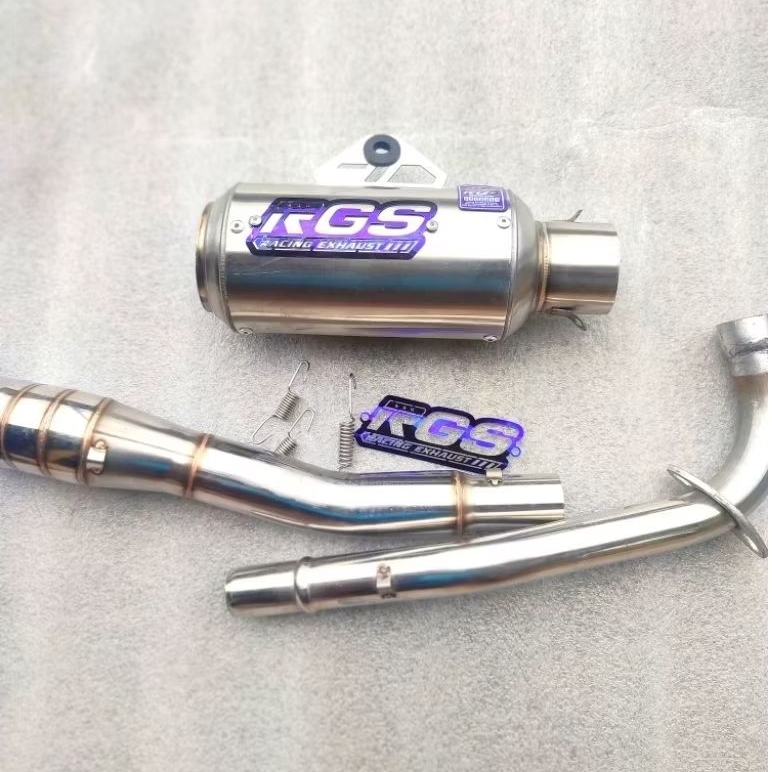 knalpot RGS racing original gp pro leher netral Jupiter vega supra x lama fit new Shogun smash c70 r