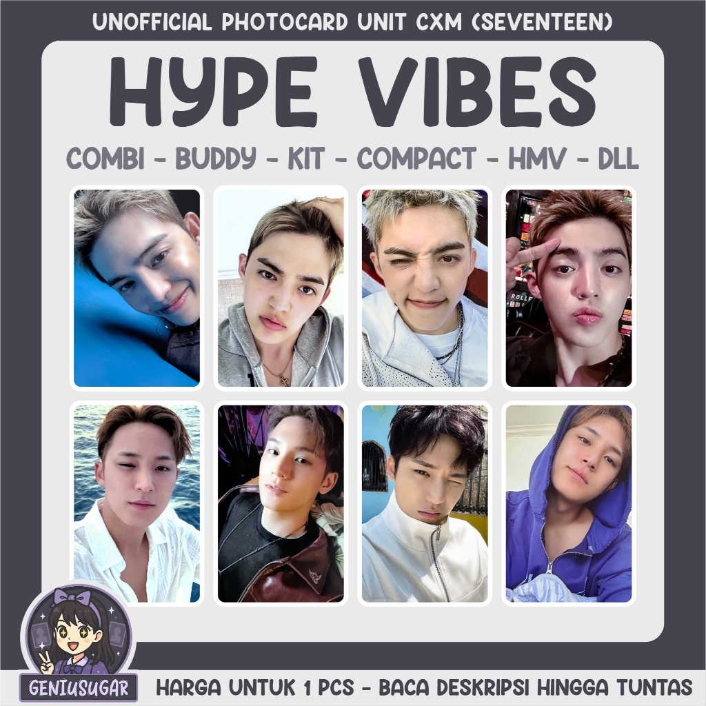 [SEVENTEEN UNIT CXM] HYPE VIBES MINGYU SCOUPS UNOFFICIAL PHOTOCARD