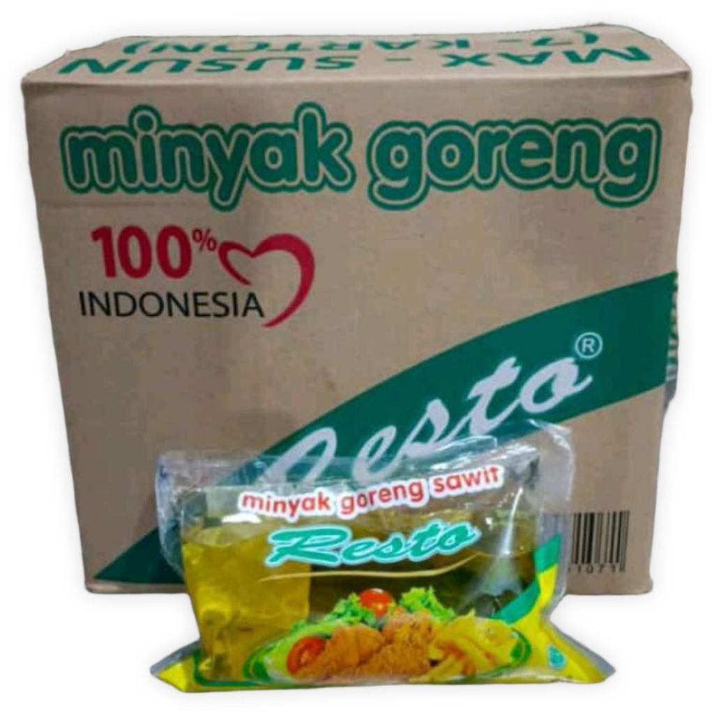 Minyak Goreng Resto 360ml 1 Dus / Minyak Goreng Bantal 1 Dus Termurah Promo