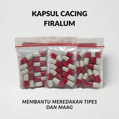 (SACHET) FIRALUM KAPSUL CACING ISI 12 KAPSUL UNTUK TIPES DAN MAAG