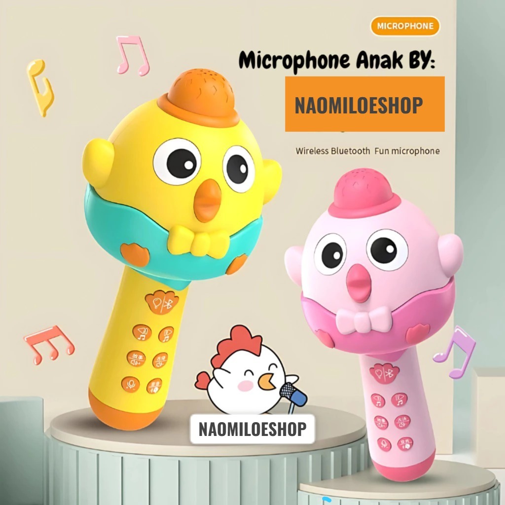 Promo Chick Mic Mainan Mikrofon Anak Bluetooth Edukasi Anak Mainan Mic Speaker Mainan Microphone