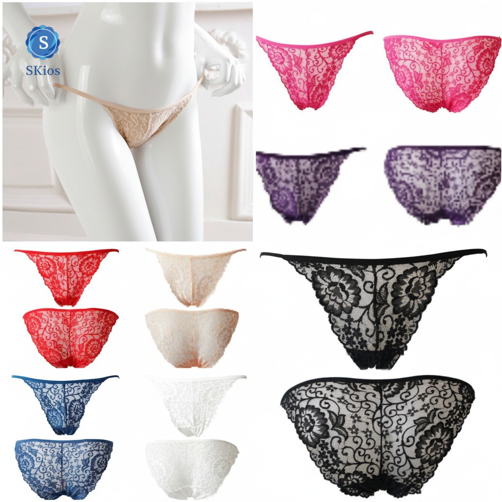 Lingerie Brief Transparan Celana Dalam Wanita Renda L078