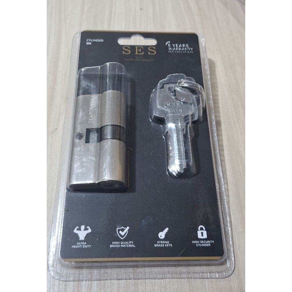 Silinder kunci SES 60mm / cylinder kunci kuningan SES