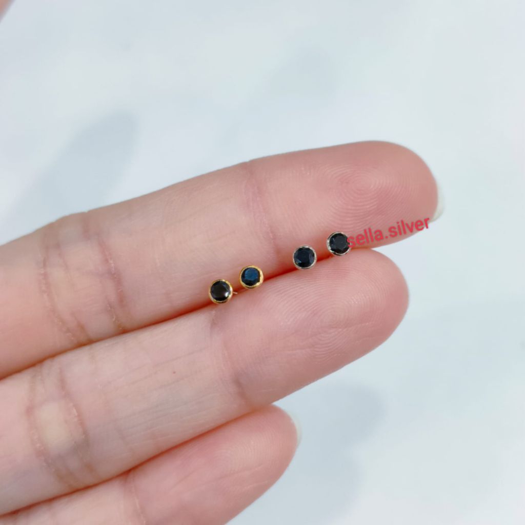 giwang Tusuk Bayi 0.25 Gr Perak 925 Lapis Mas