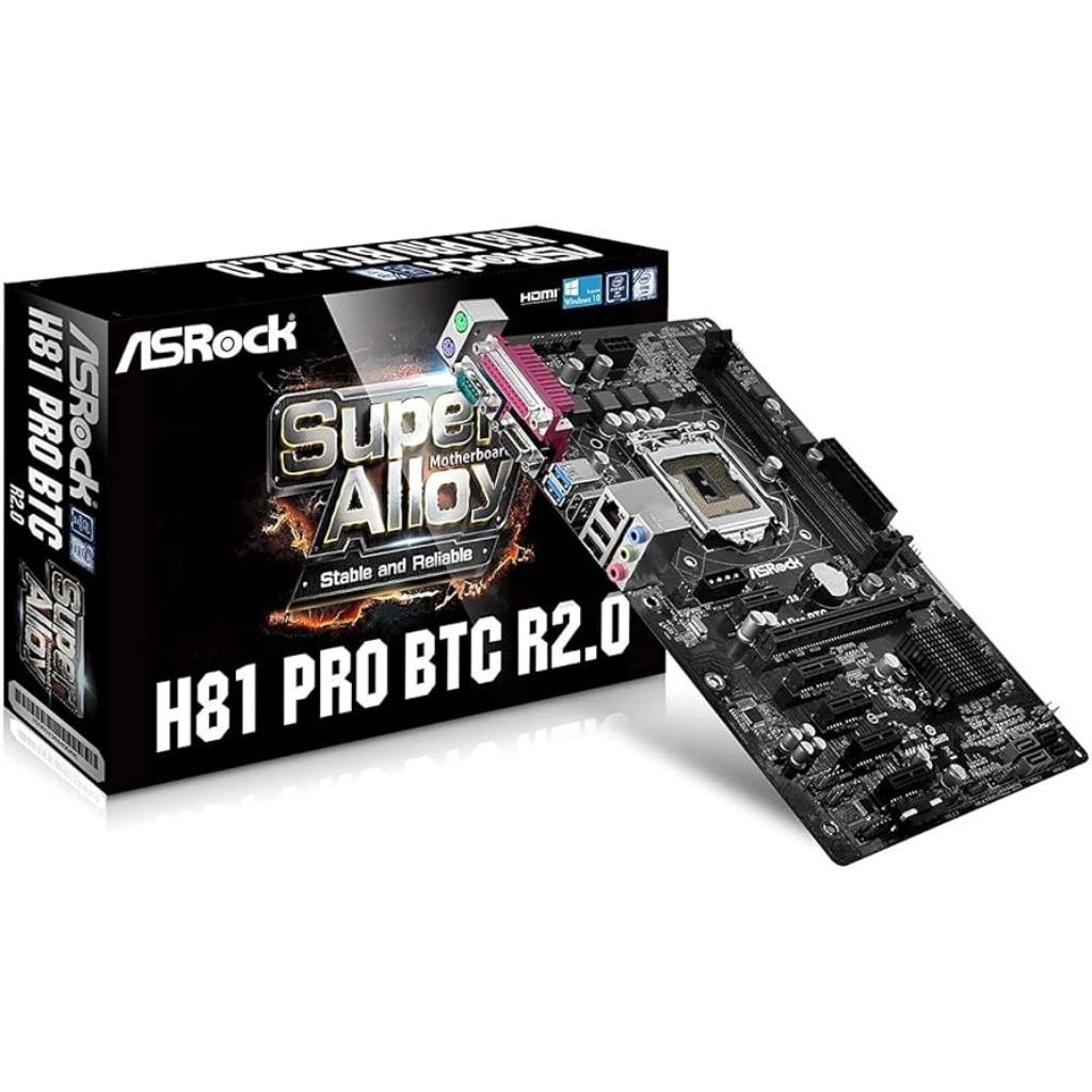 Motherboard ASrock H81 pro btc second ada minus.