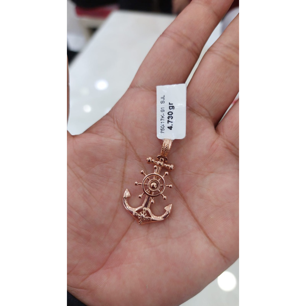 Kalung Jangkar Emas 750%