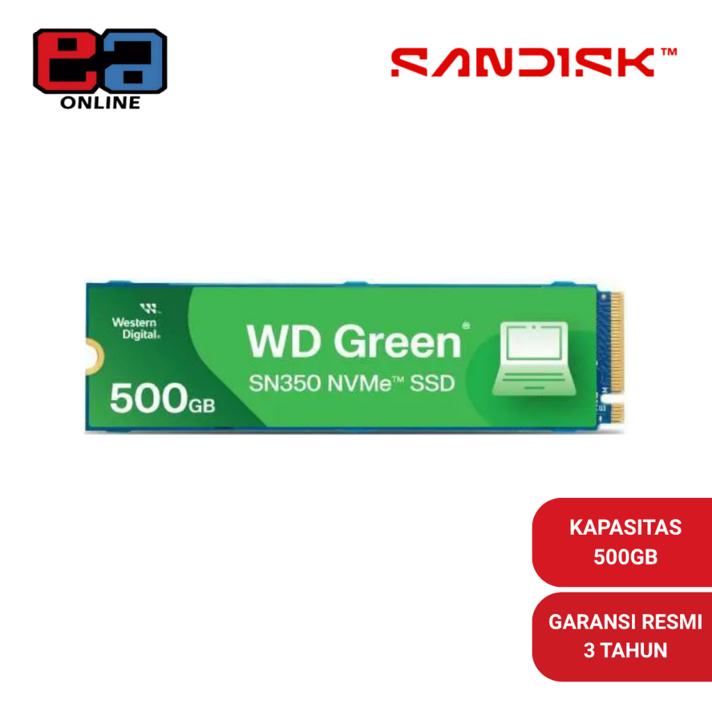 WD Green SSD SN3000 500GB /1TB / 2TB M.2 PCIe Gen4 NVMe 2280