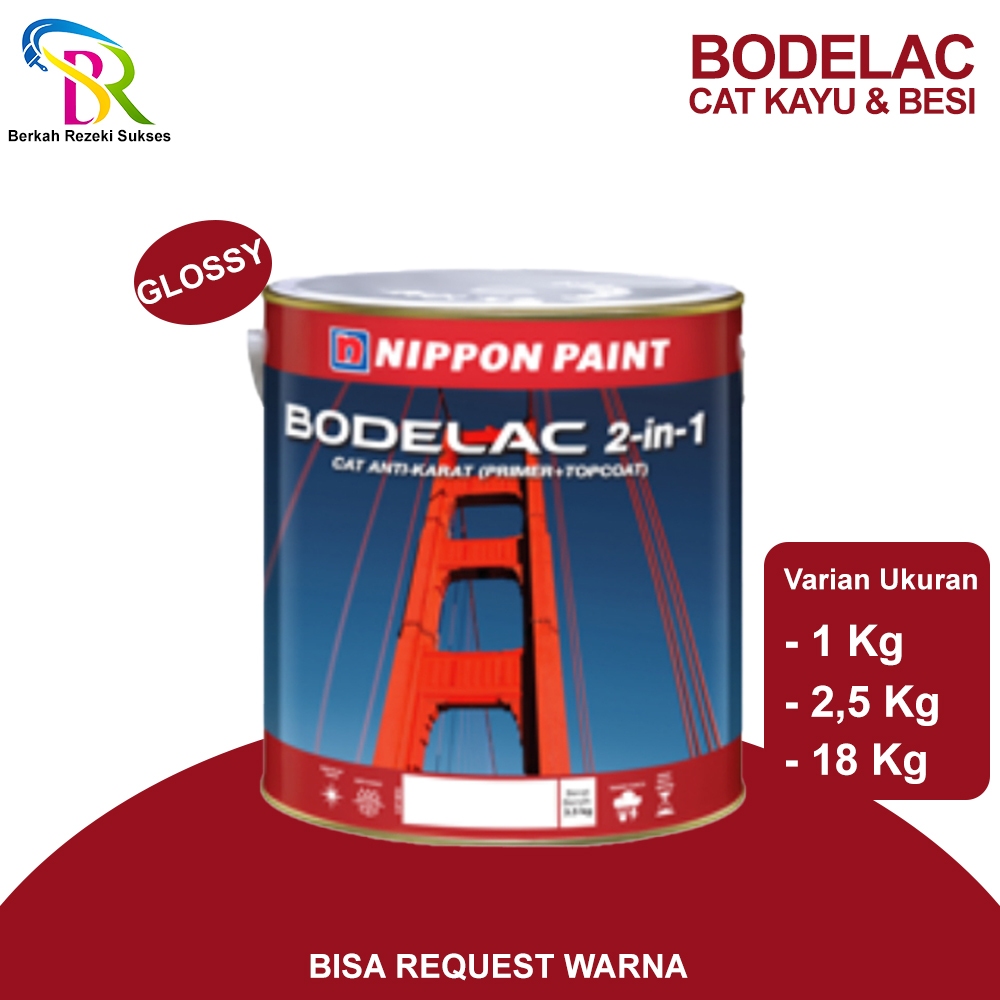 CAT BESI, KAYU NIPPON PAINT BODELAC 2,5kg NIPPON BISA REQUEST WARNA TINTING