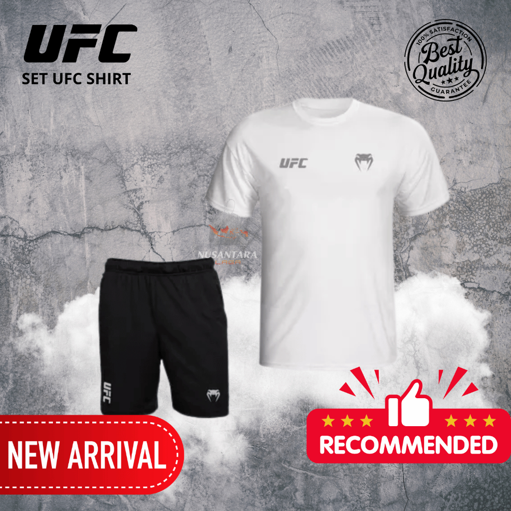 Setelan Olahraga Pria UFC MMA Baju Gym Boxing 1 Set / Baju Boxing Pria